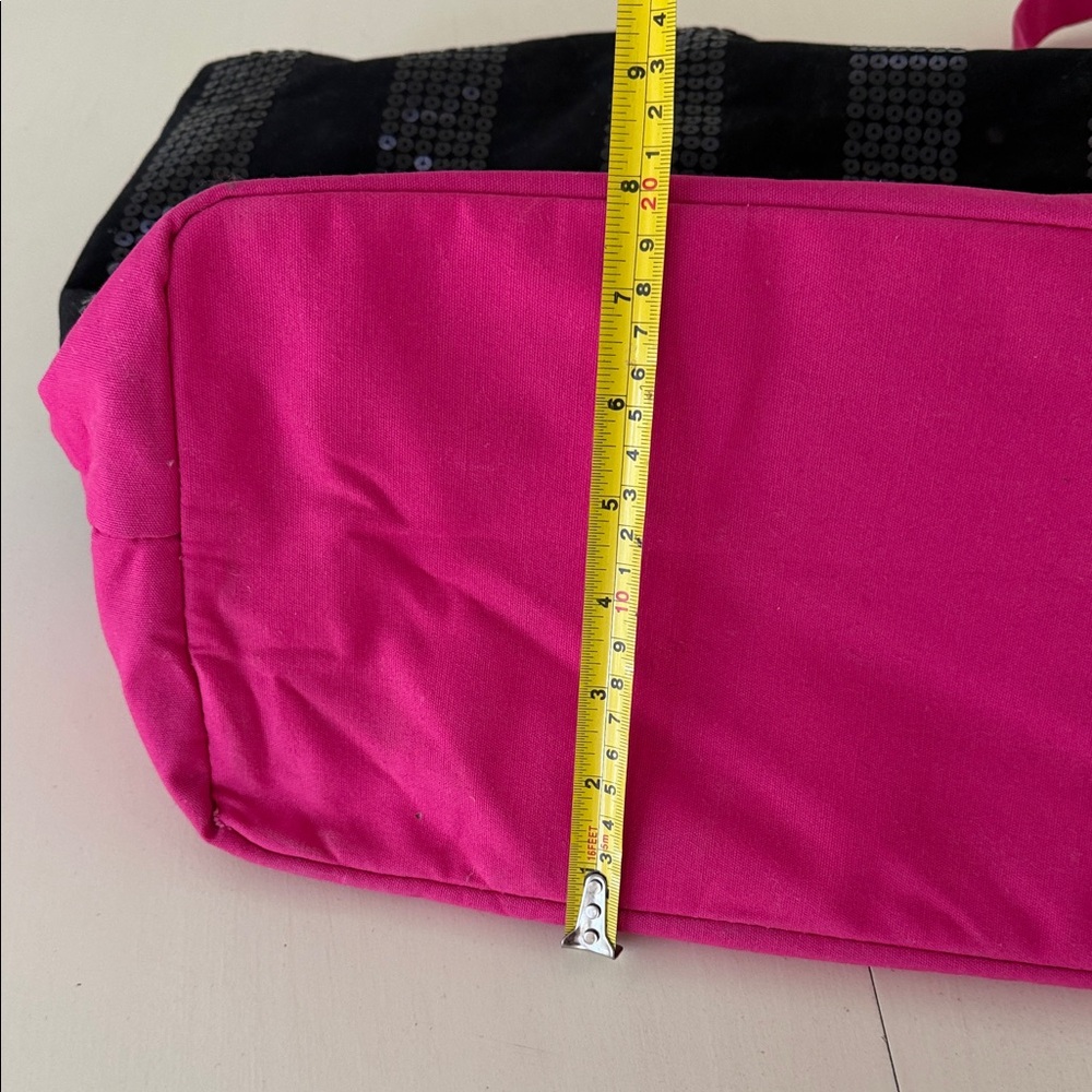 Victoria's Secret Black and Pink Sequin Tote - Picture 11 of 11